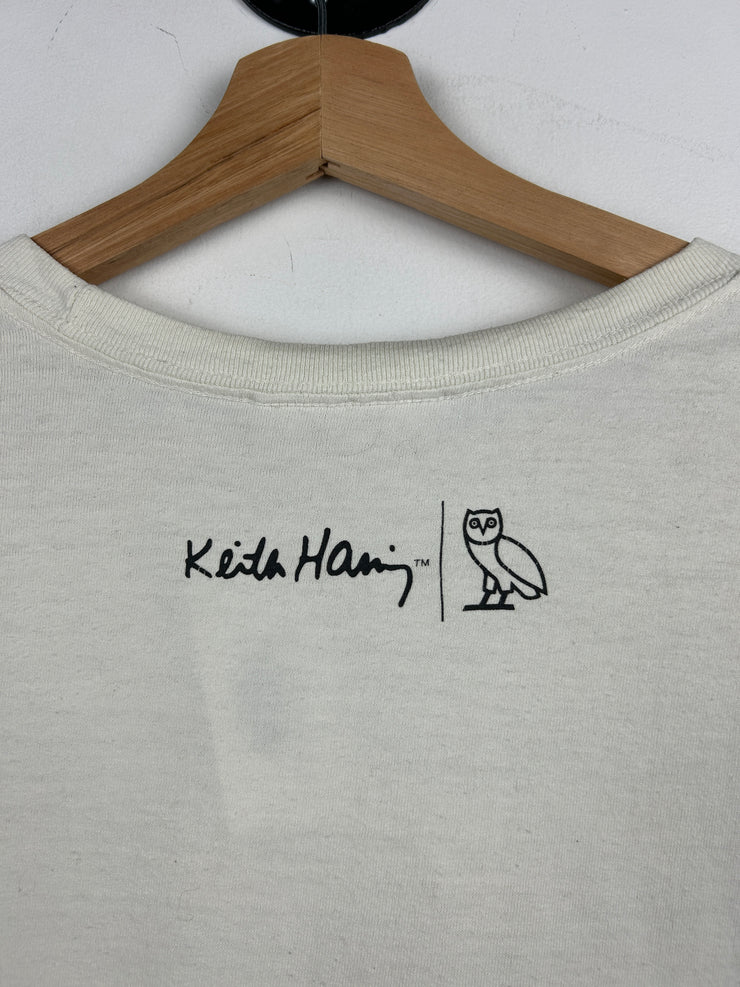 OVO Keith Harring Night Owl White Tee