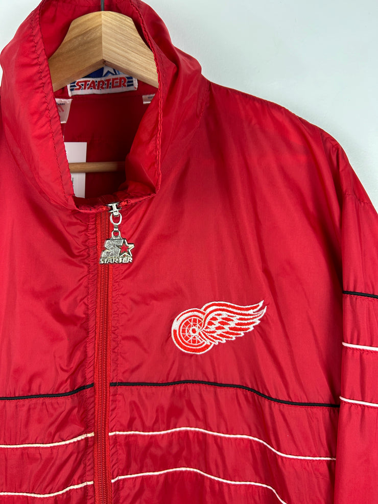 Vintage 90s NHL Starter Detroit Red Wings Red Windbreaker