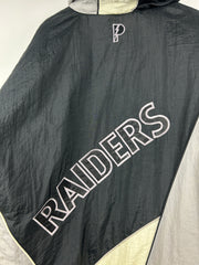 Vintage 90s NFL Pro Player Los Angeles Raiders Hooded Jacket