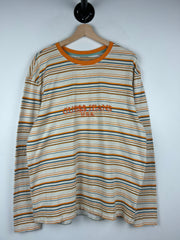 Guess X Asap Rocky Orange Striped Long Sleeve