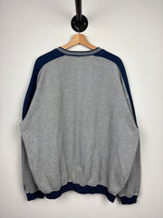 Vintage 90s Starter Michigan Embroidered Grey & Navy Crewneck