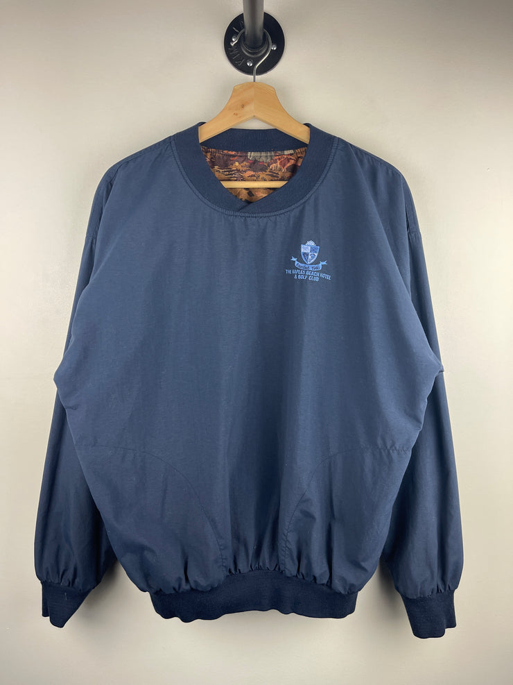 Vintage 90s Golf Napels Beach Club All Over Print Reversible Pullover Windbreaker