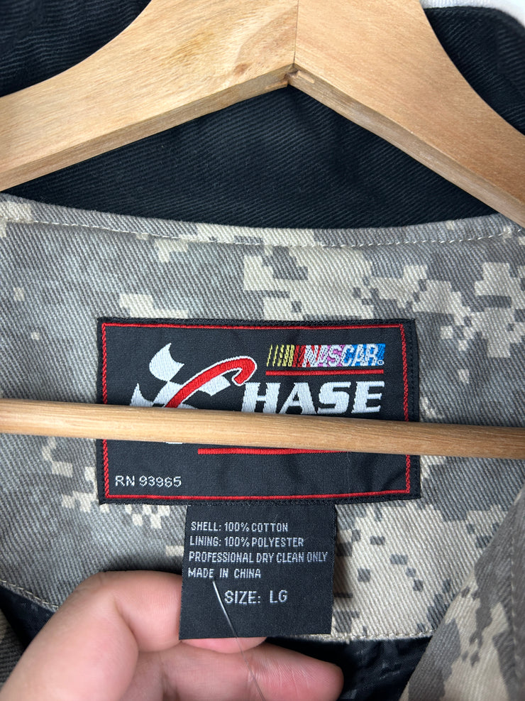 Vintage Nascar Chase Dale Jr National Guard Digital Camo Racing Jacket