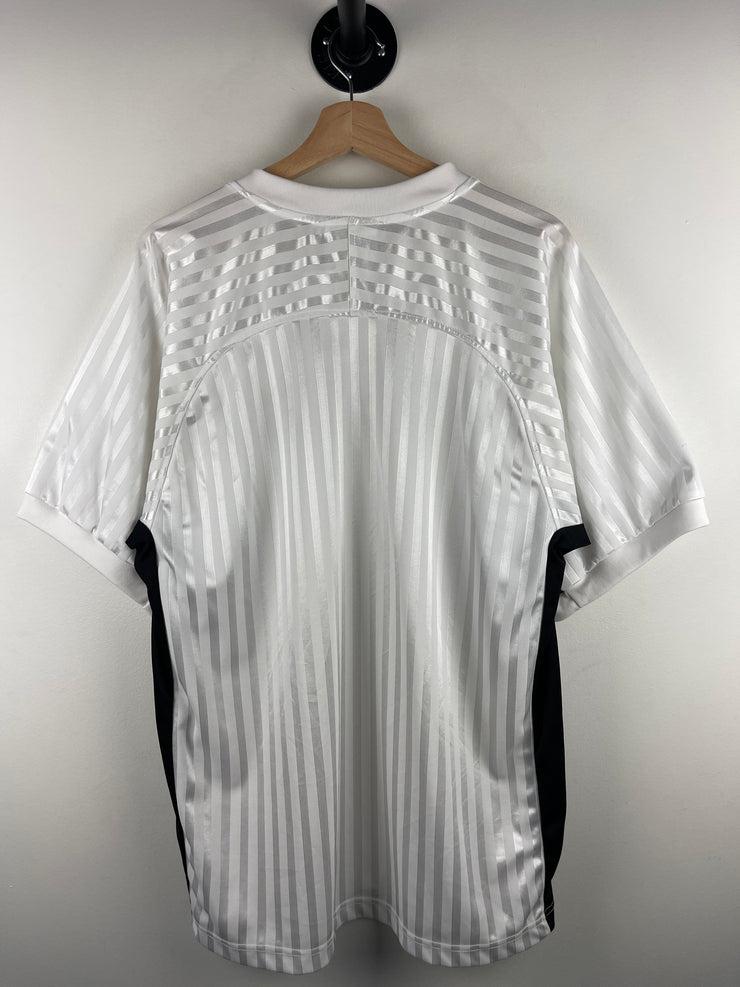 Vintage 90s Adidas 3 Stripe White Soccer Jersey