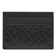 Burberry Embossed Sandon Black Card Holder