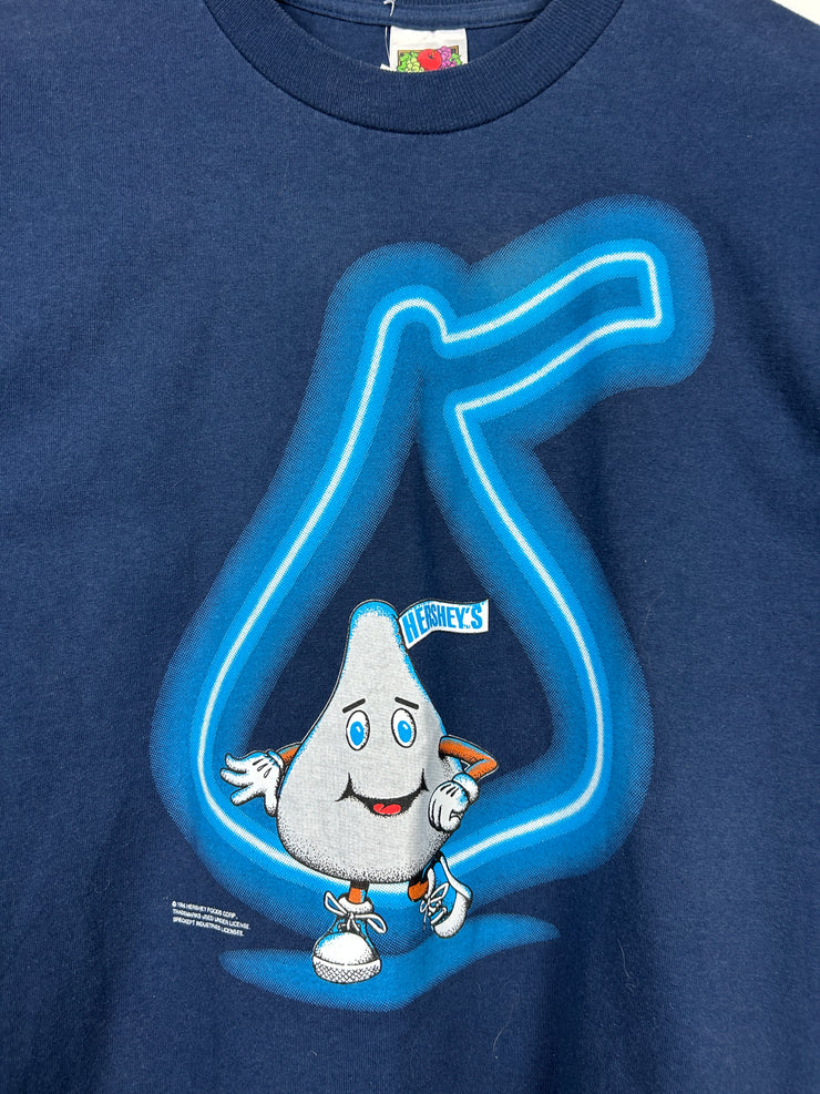 Vintage 90s Hersheys Kiss Navy Tee