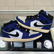 Jordan 1 Mid Deep Royal Blue Black