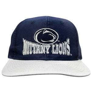 Vintage 90s Penn State Nittany Lions Navy Snapback Hat