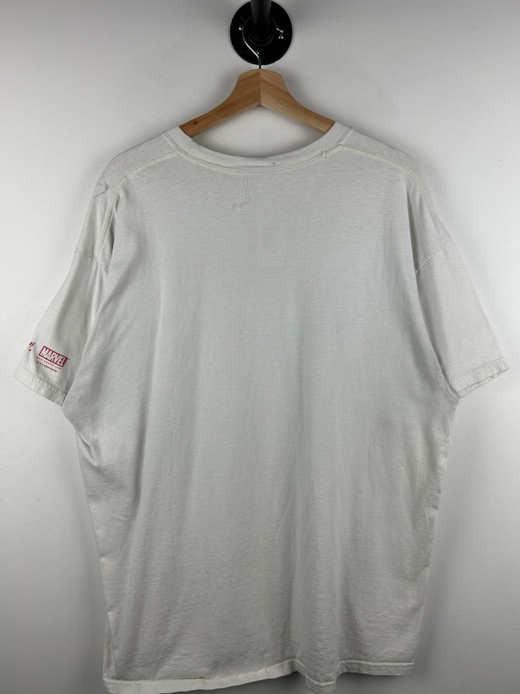 Vintage Captain America Marvel White Tee