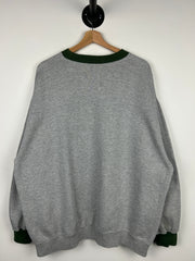 Vintage NFL Green Bay Packers Embroidered Grey Crewneck