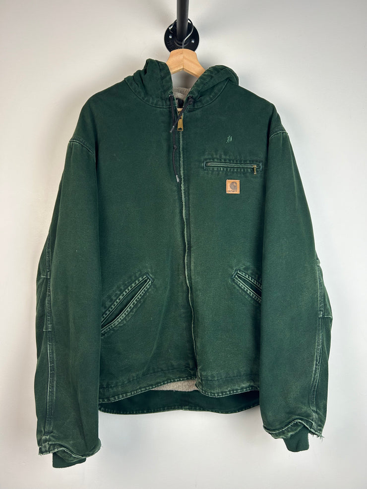 Vintage Carhartt Spruce Green Hooded J141SPC Jacket