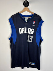 Vintage Y2K Reebok Dallas Mavericks Nash Navy Basketball Jersey