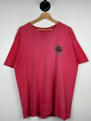 Vintage Harley Davidson Barb Wire Fenwick Faded Red Tee