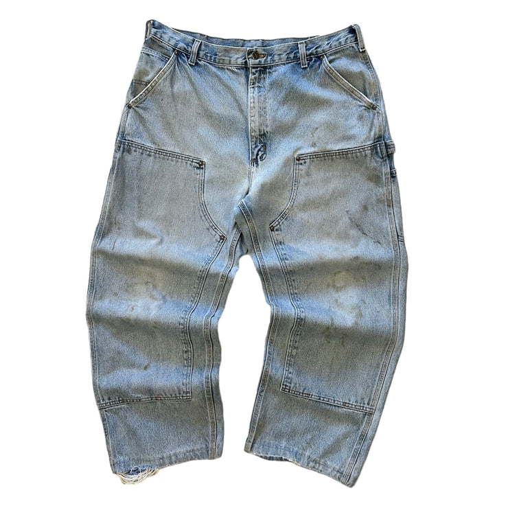 Vintage Carhartt Blue Denim Double Knee Pants