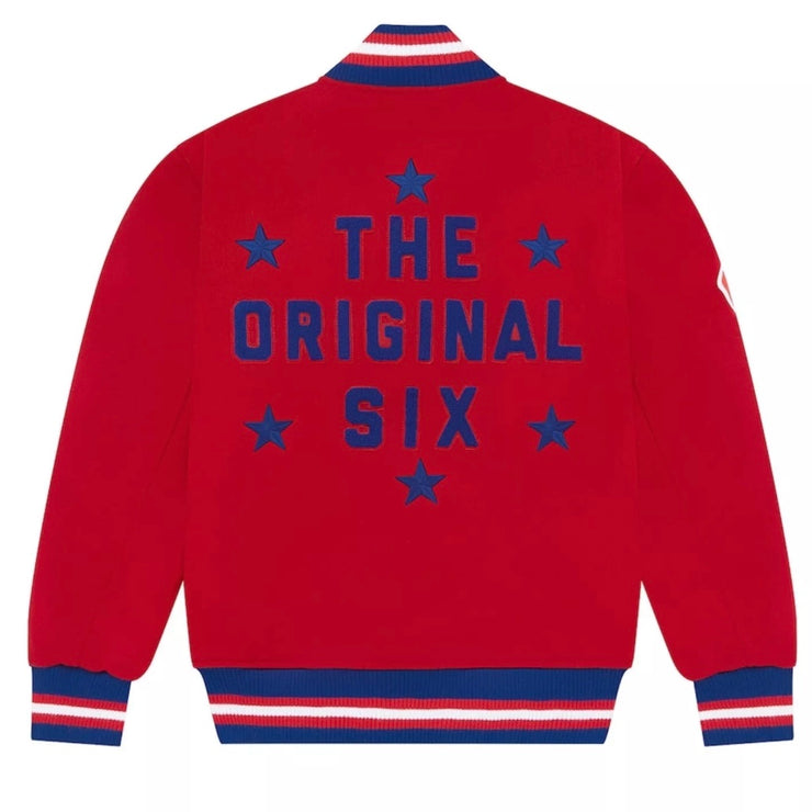 OVO x NHL Montreal Canadiens Red Varsity Jacket