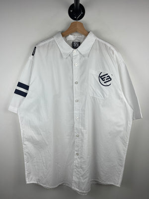 Vintage Y2K Enyce White Button Up Short Sleeve Shirt