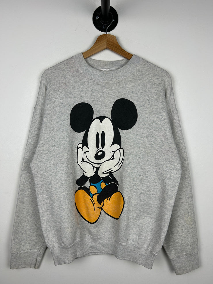 Vintage 90s Disney Mickey & Co. Mickey Mouse Grey Crewneck