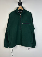 Vintage 90s EMS Polartec Green Half Zip Fleece Sweater