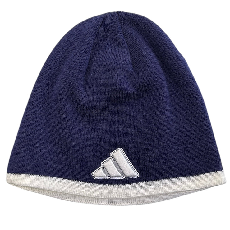 Vintage Adidas Embroidered Navy & White Beanie