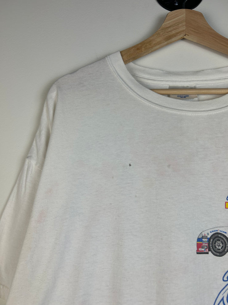 Vintage 2000 Nascar Johnny Benson Aarons White Tee