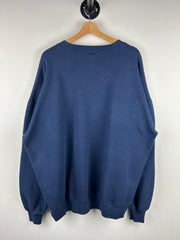 Vintage 90s Russell Athletic Blank Navy Crewneck