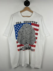 Vintage 90s USA Country Festival White Tee