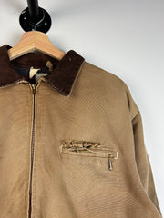 Vintage 70's Carhartt Detroit Blanket Lined Beige Jacket