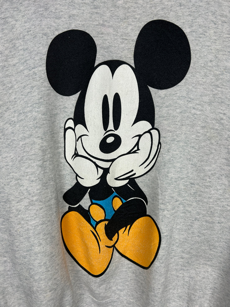 Vintage 90s Disney Mickey & Co. Mickey Mouse Grey Crewneck