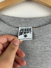 Vintage West Coast Choppers Motorcycle Sleeve Print Grey Long Sleeve