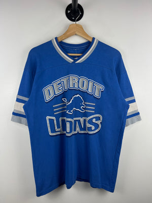 Vintage 90s NFL Detroit Lions Blue Football Jersey
