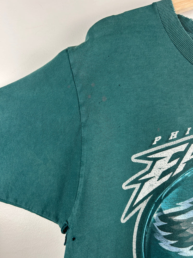 Vintage 90s NFL Pro Player Philadelphia Eagles Distressed Green Tee