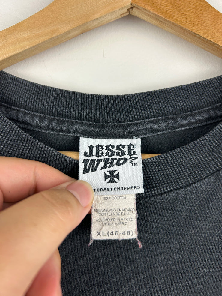 Vintage West Coast Choppers Long Beach Black & Gold Tee