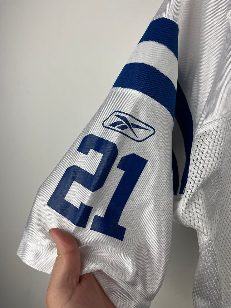Vintage NFL Reebok Dallas Cowboys Sanders White Football Jersey