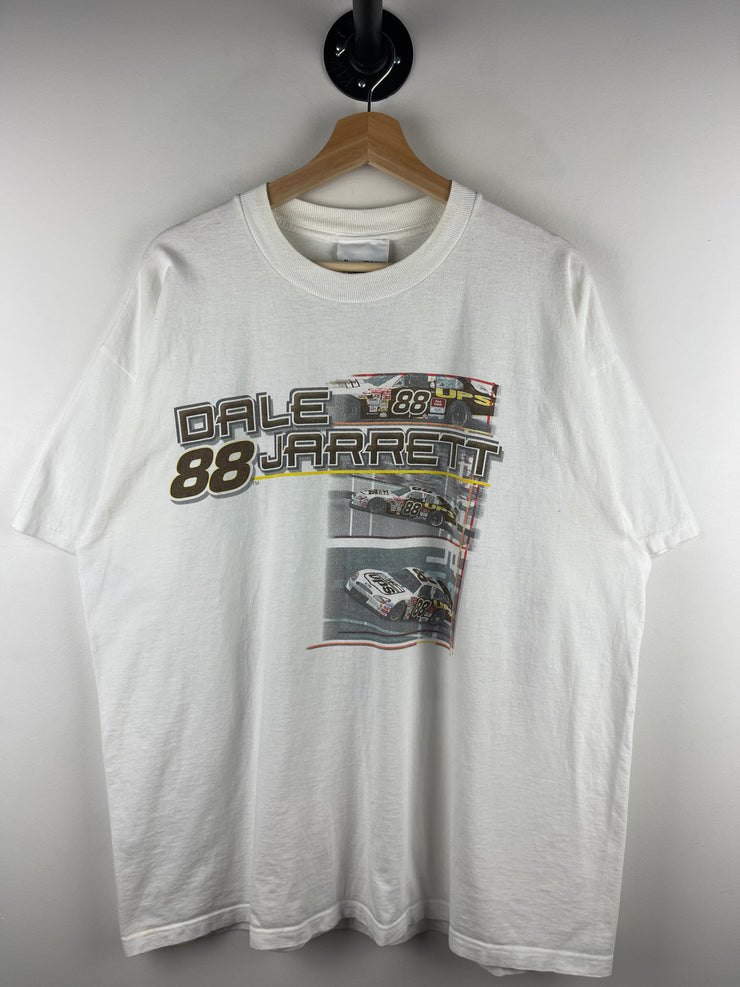 Vintage Nascar Dale Jarrett UPS White Tee