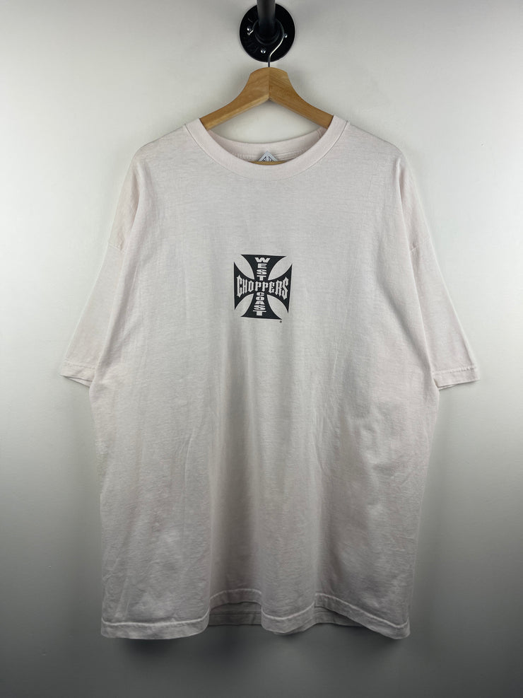 Vintage West Coast Choppers Long Beach White Tee