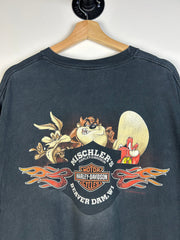 Vintage 2003 Harley Davidson Looney Tunes Black Tee