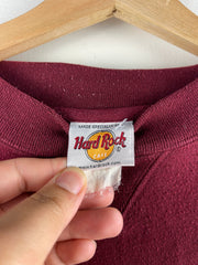 Vintage 90s Hard Rock Café San Francisco Burgundy Crewneck