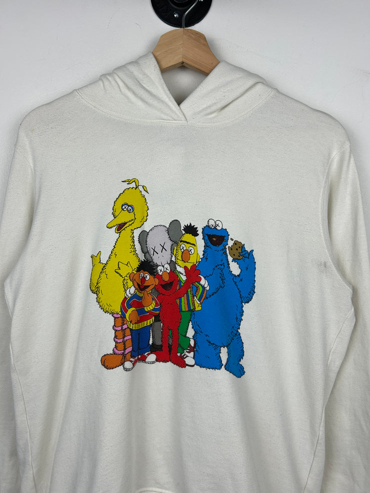 Kaws Sesame Street Group Cream Hoodie