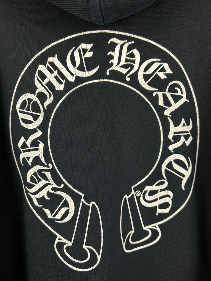 Chrome Hearts Floral Horseshoe Black Hoodie