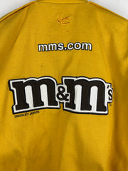 Vintage Nascar Jeff Hamilton Elliot Sadler M&M Yellow Racing Jacket