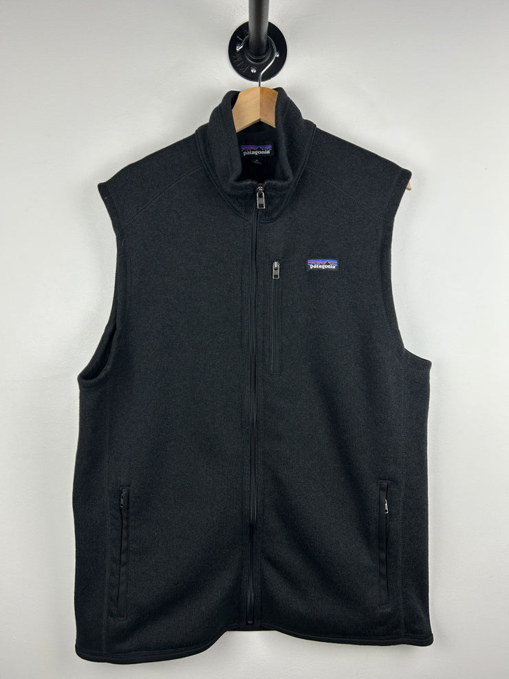 Vintage Patagonia Fleece Black Zip Up Vest