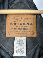 Vintage Arizona Black Leather Cropped Jacket