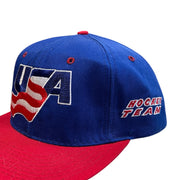 Vintage 90s Starter USA Hockey Team Snapback Hat