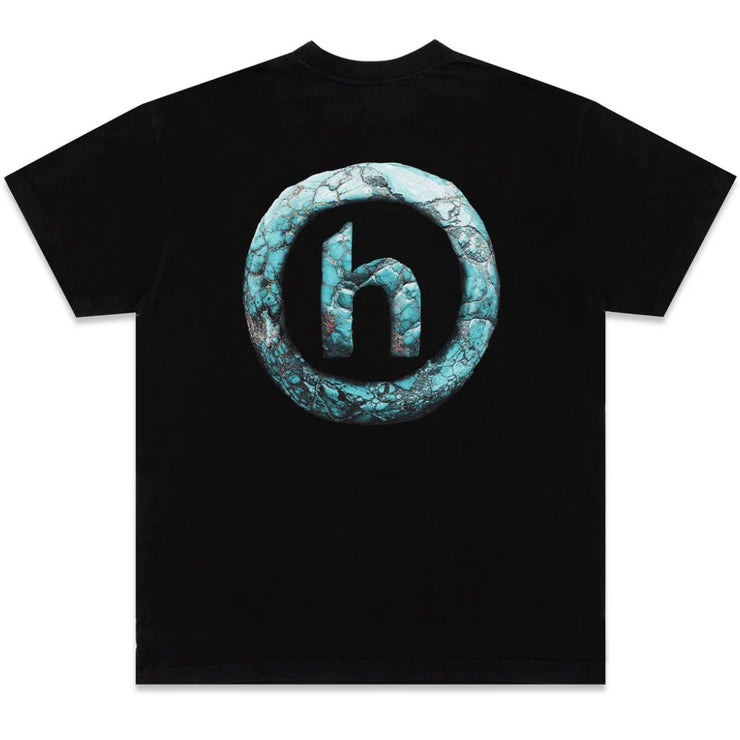 Hidden NY Ancient Turquoise H Logo Black Tee