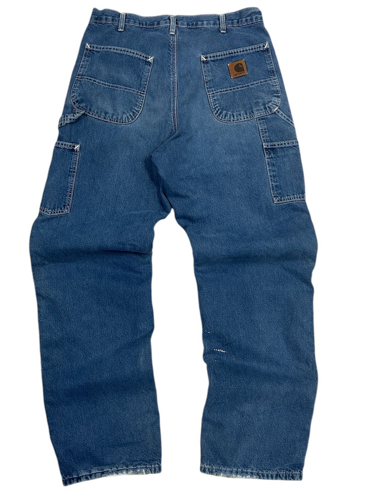 Vintage Carhartt Blanket Lined Blue Denim Jeans