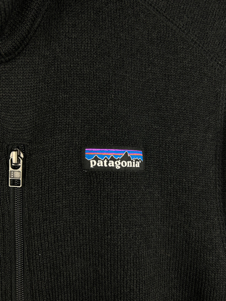 Vintage Patagonia Fleece Black Zip Up Vest