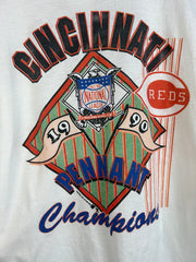 Vintage 90's Cincinnati Red Champions White Tee