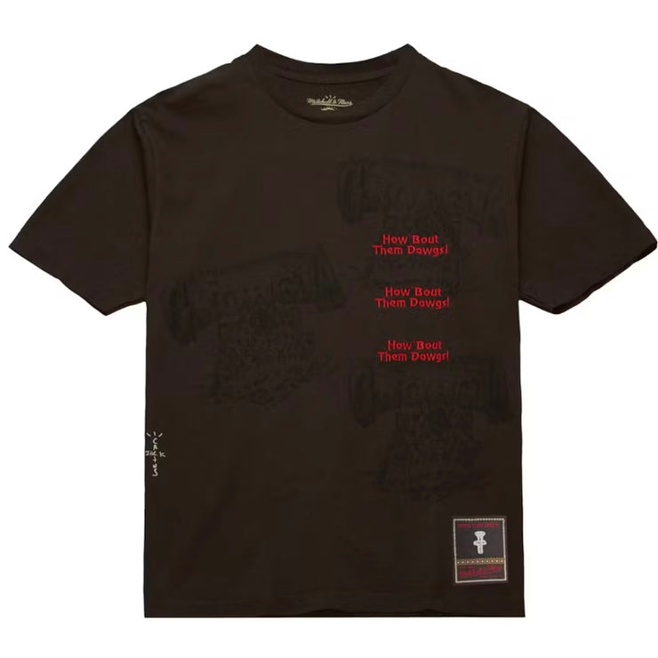 Travis Scott x Mitchell & Ness Georgia Bulldogs Seal Brown Tee
