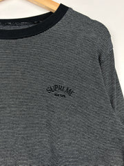 Supreme Micro Stripe Classic Logo Long Sleeve