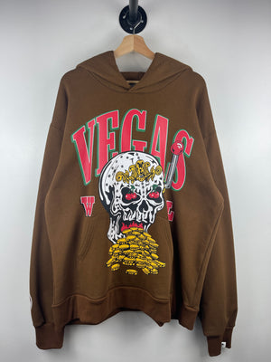 Warren Lotas Skull Slot Vegas Brown Hoodie